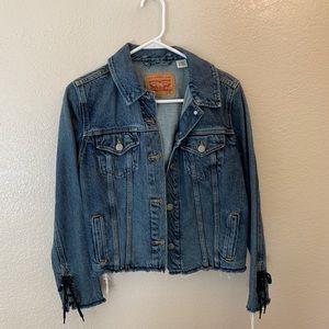 Levi’s Lace Up Denim Jacket